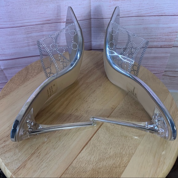 Lemonade Clear‎ Bing Out High Heel Mules SZ10 - Picture 4 of 12